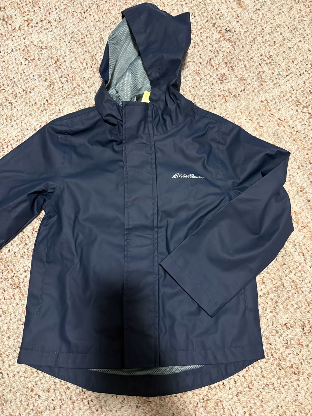Eddie Bauer Navy Kids' Hooded Raincoat